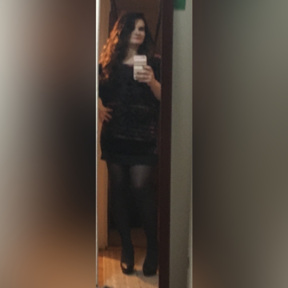 Hale Bob Dress Velvet Burnout Silk Blend Shift - Picture 10 of 10